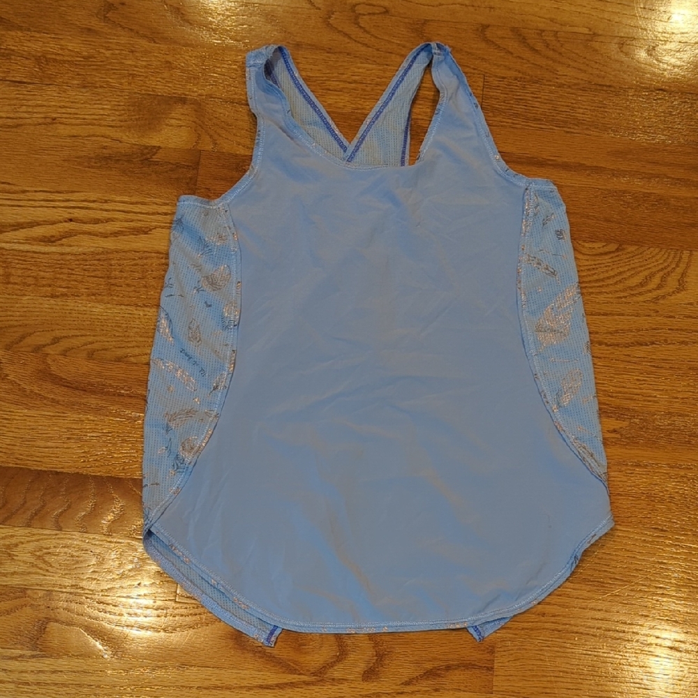 Ivivva Blue Cut Out Sleeveless Tank Top